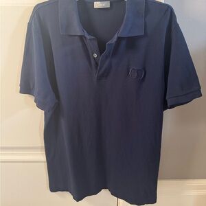 Dior Men's Deep Blue Polo Shirt